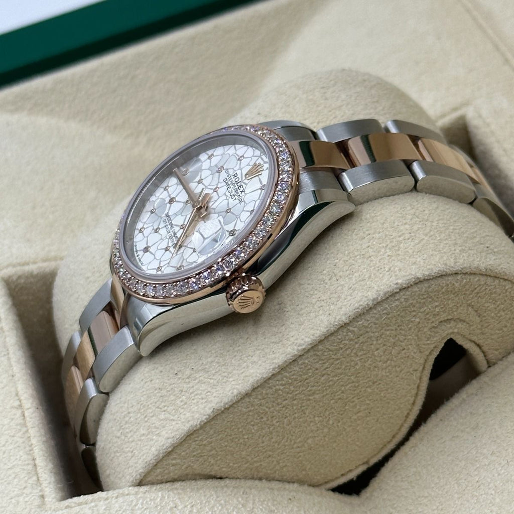 【1:1 Super Clone】 Datejust m278381-0031/0032 Silver Floral Motif Diamond Dial Diamond-Set Bezel 31mm