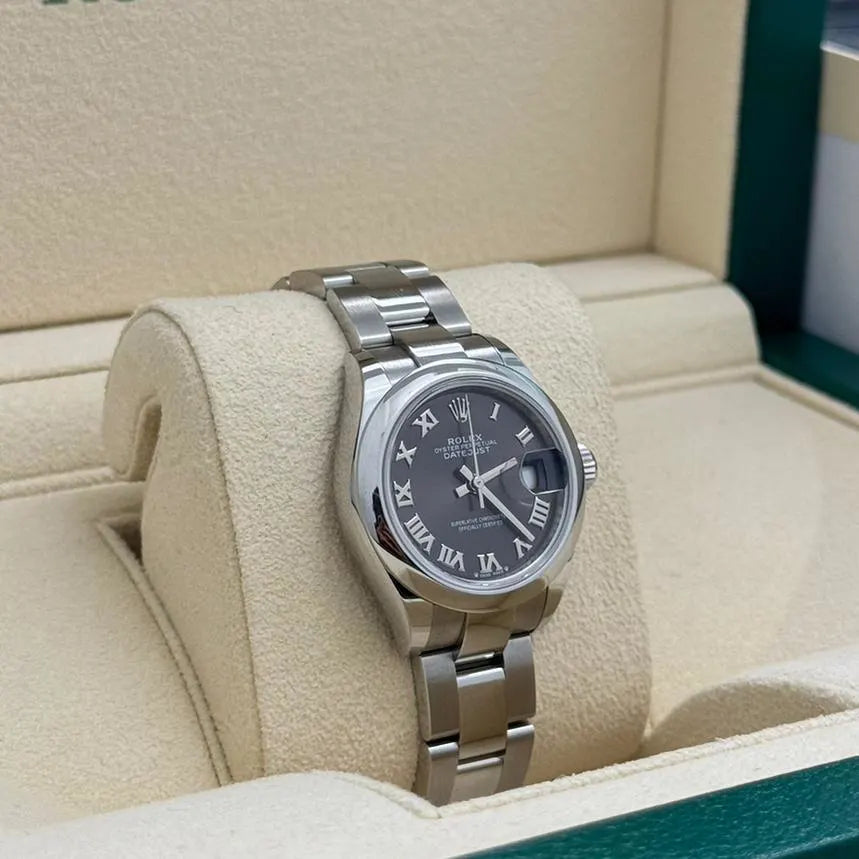 【1:1 Super Clone】 Lady-Datejust 28mm  m279160 Oyster Perpetual Dark Grey Dial Oyster Bracelet