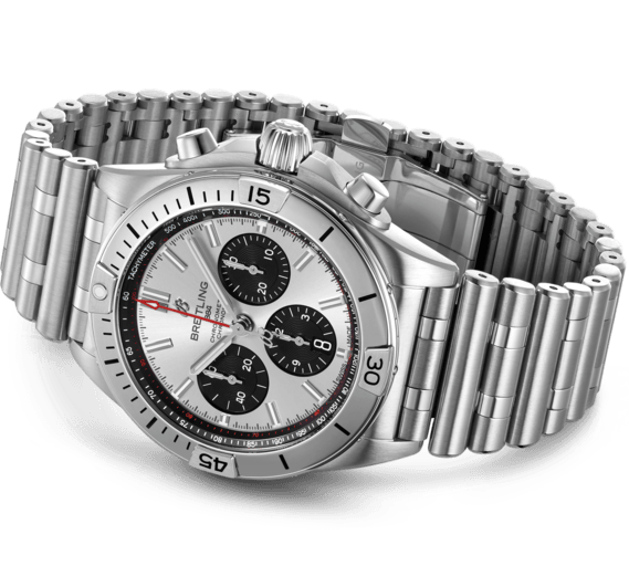 【1:1 Super Clone】Breitling Watch Chronomat B01 42 Silver Bracelet