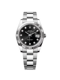 【1:1 Super Clone】  Datejust 41mm 126334 Black Diamond Oyster Stainless Steel Mens Watch