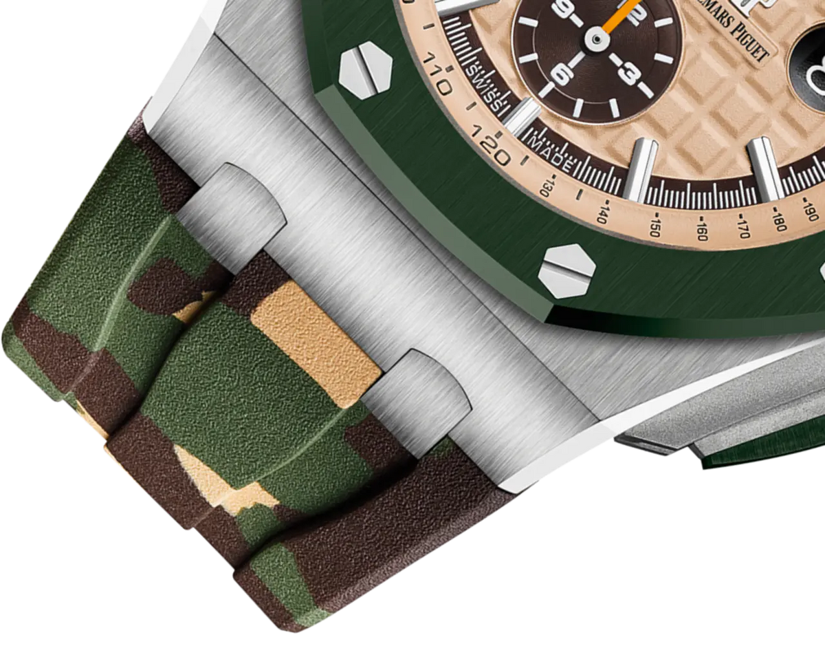 【1:1 Super Clone】A&P OFFSHORE Beige Camouflage Dial CHRONOGRAPH 44mm
