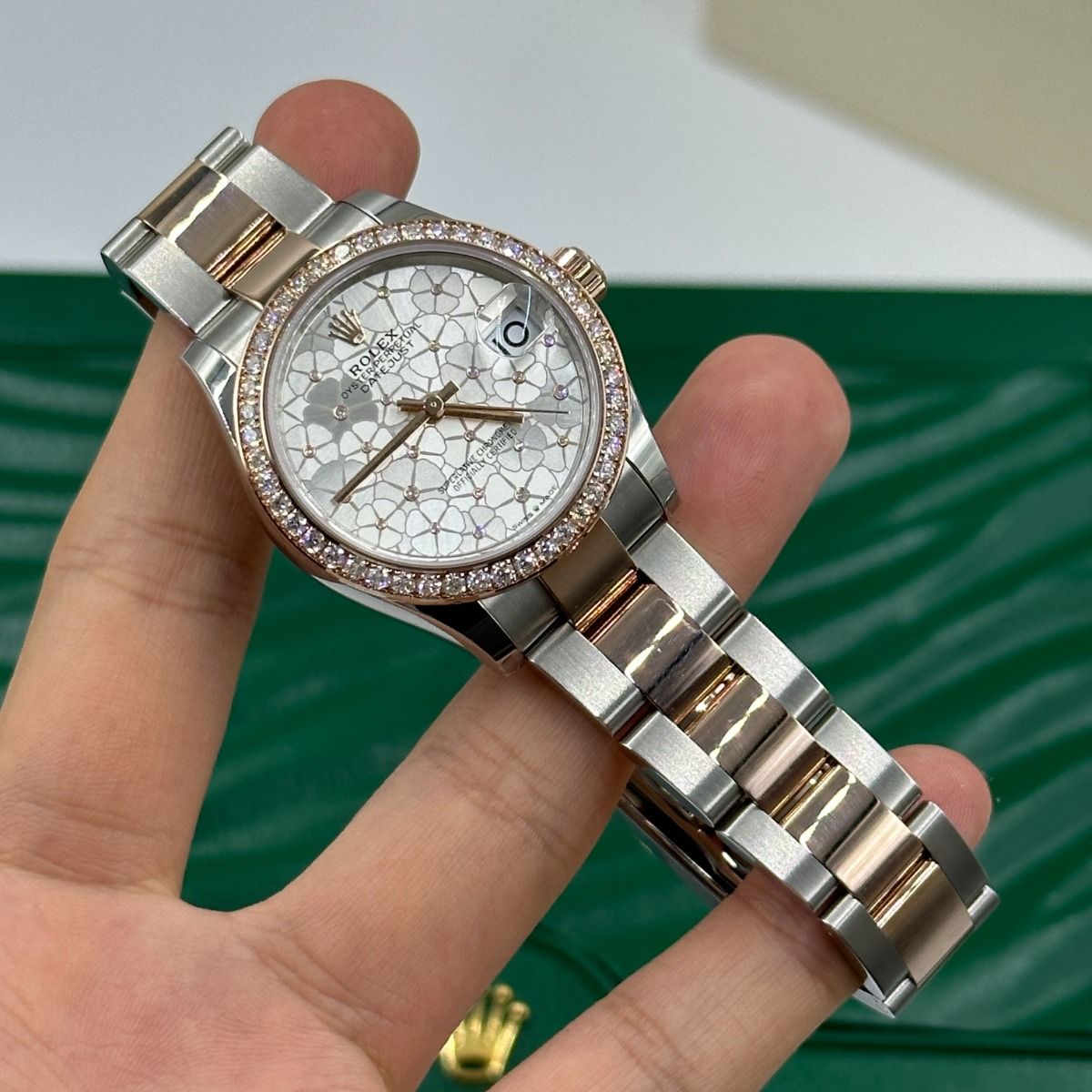 【1:1 Super Clone】 Datejust m278381-0031/0032 Silver Floral Motif Diamond Dial Diamond-Set Bezel 31mm