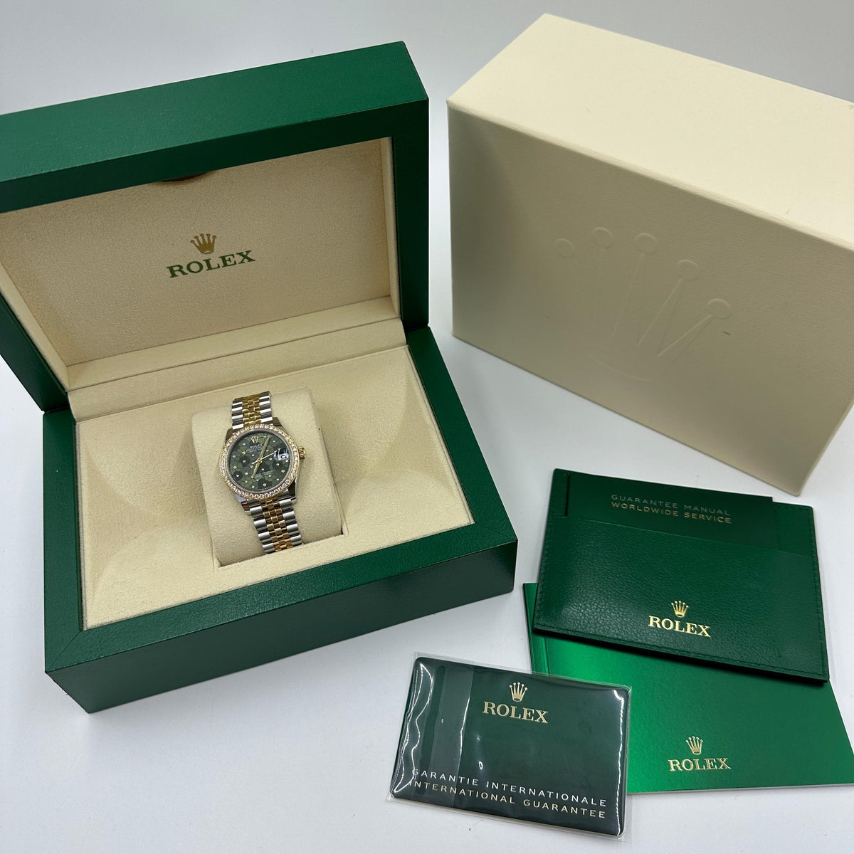 【1:1 Super Clone】 Datejust m278383-0031/0032 31mm Green Floral Dial Oyster Bracelet