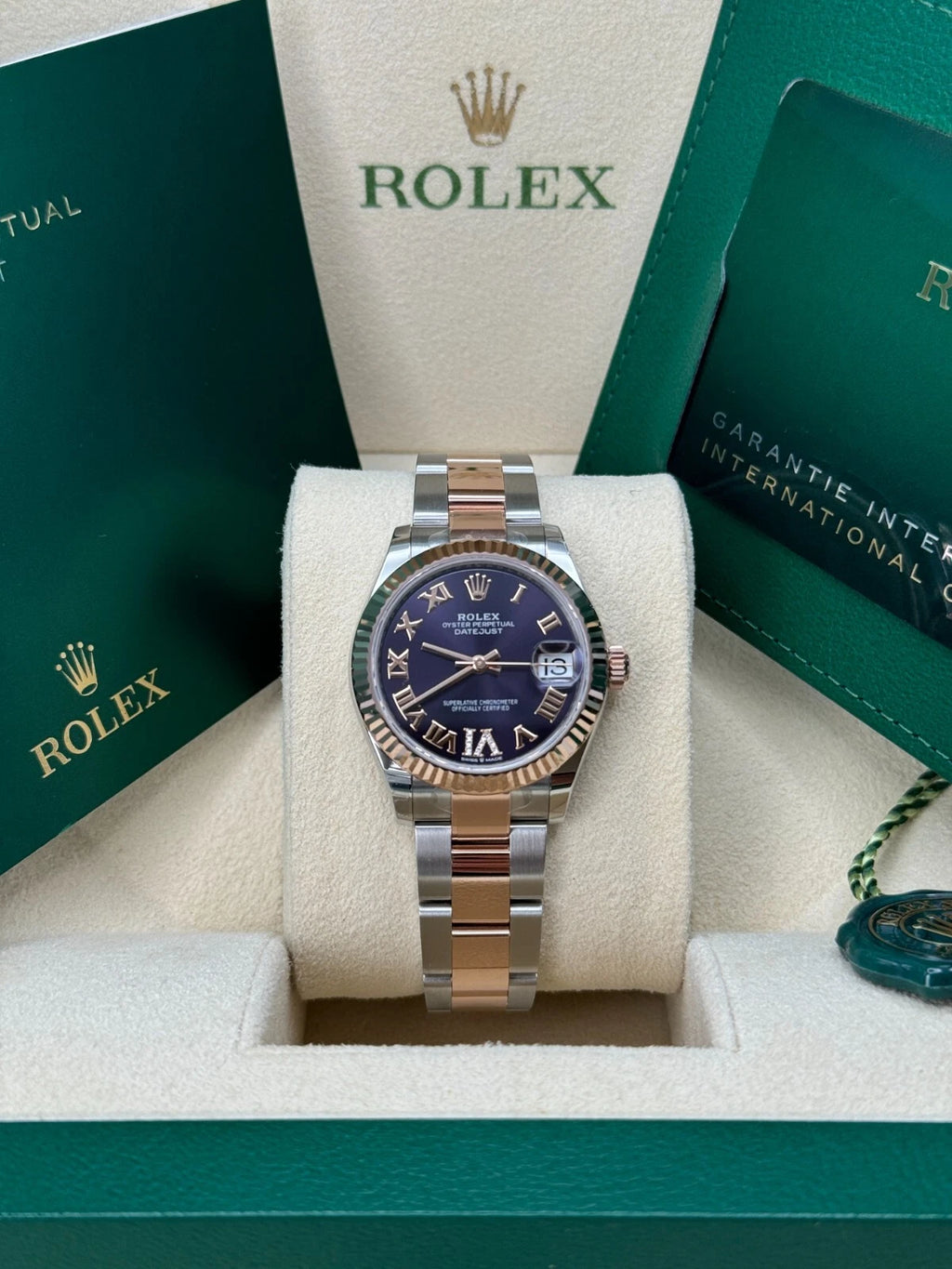 【1:1 Super Clone】 Datejust m278271-0019/0020 Aubergine 31mm Dial Oyster Bracelet Watch