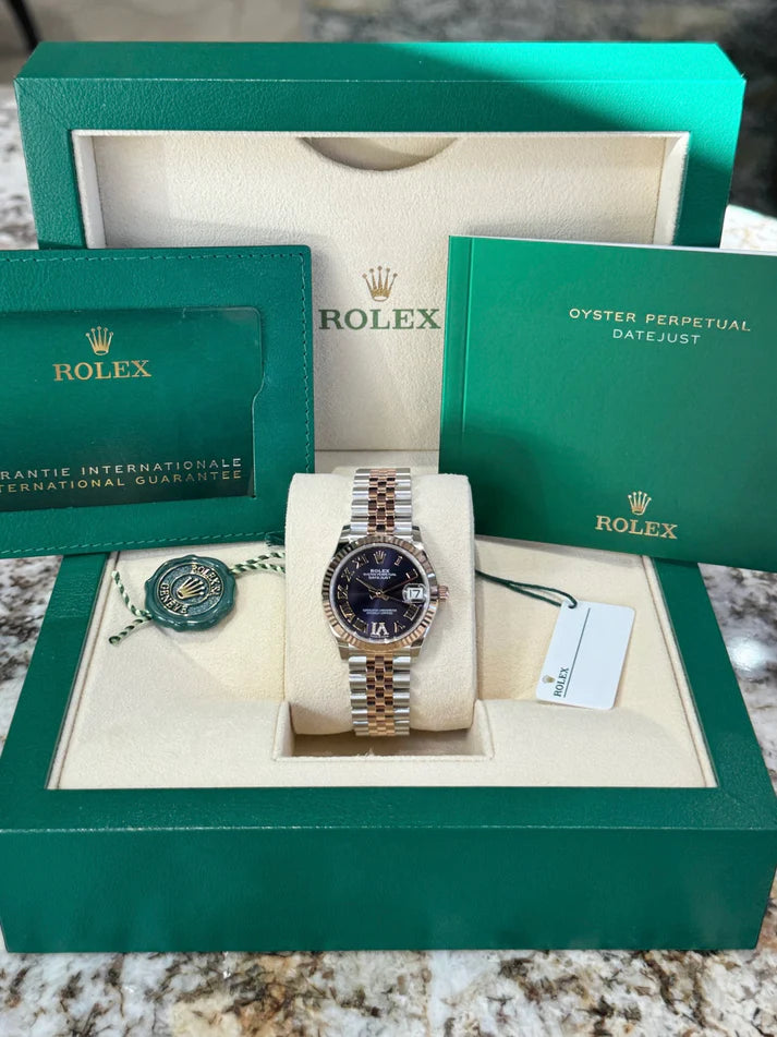 【1:1 Super Clone】 Datejust m278271-0019/0020 Aubergine 31mm Dial Oyster Bracelet Watch