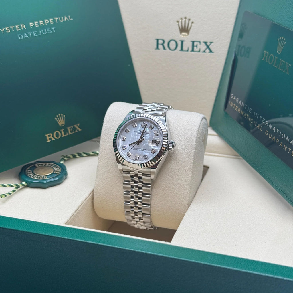 【1:1 Super Clone】 Lady-Datejust 28mm 279174 Mother Of Pearl Diamond Dial Oyster Bracelet