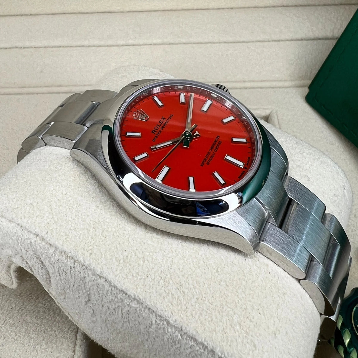 【1:1 Super Clone】 Oyster Perpetual 31mm 277200-0008 Coral Red Dial Oyster Bracelet Watch
