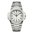 【1:1 Super Clone】Patek Philippe Nautilus Silvery White Dial Stainless Steel Mens Watch 5711-1A-011