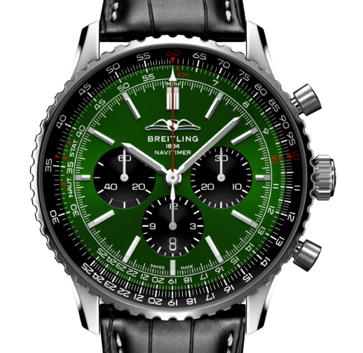 【1:1 Super Clone】Breitling AB0137241L1P1 Navitimer B01 Green Dial