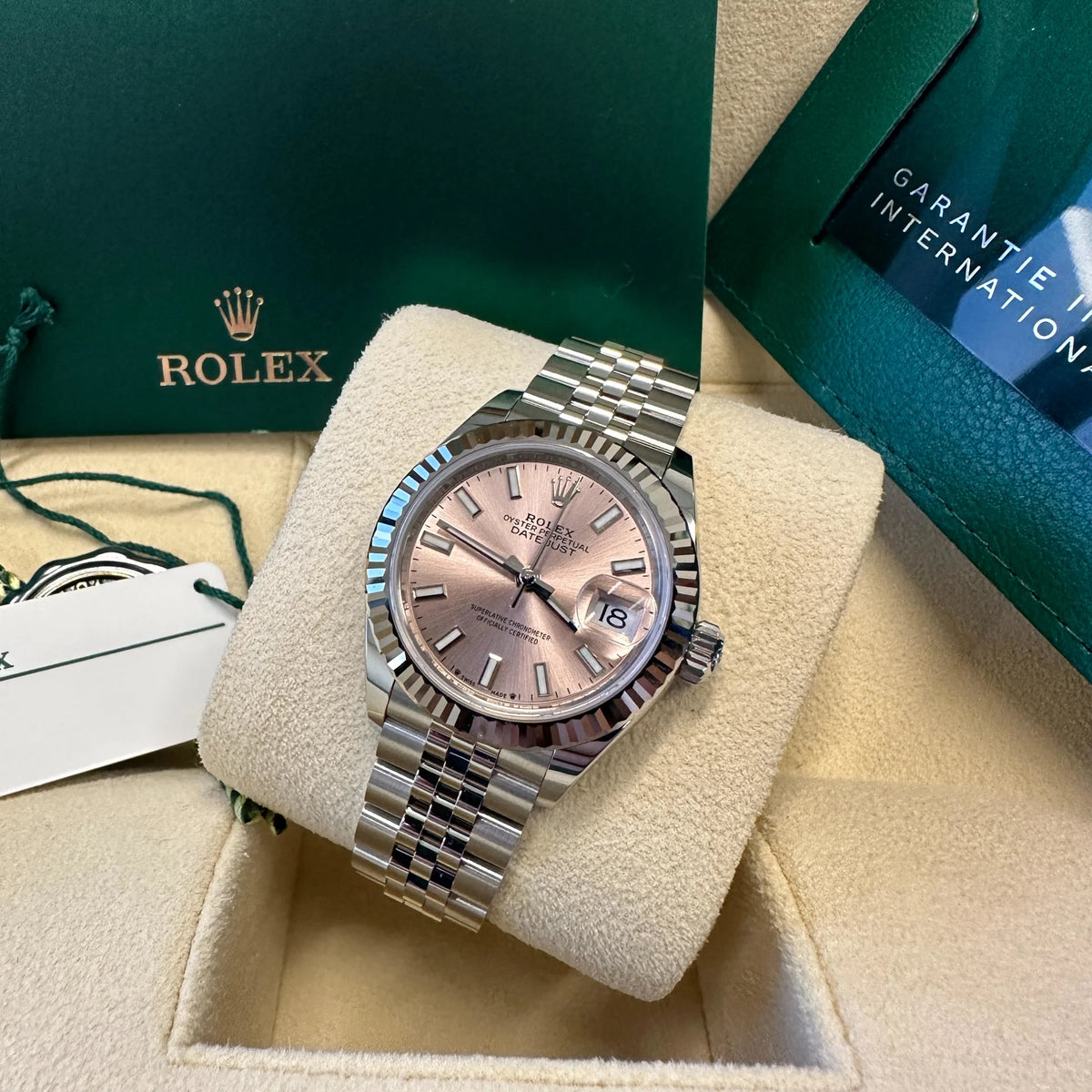 【1:1 Super Clone】 Lady-Datejust 28mm 279174 Pink Dial Oyster Bracelet