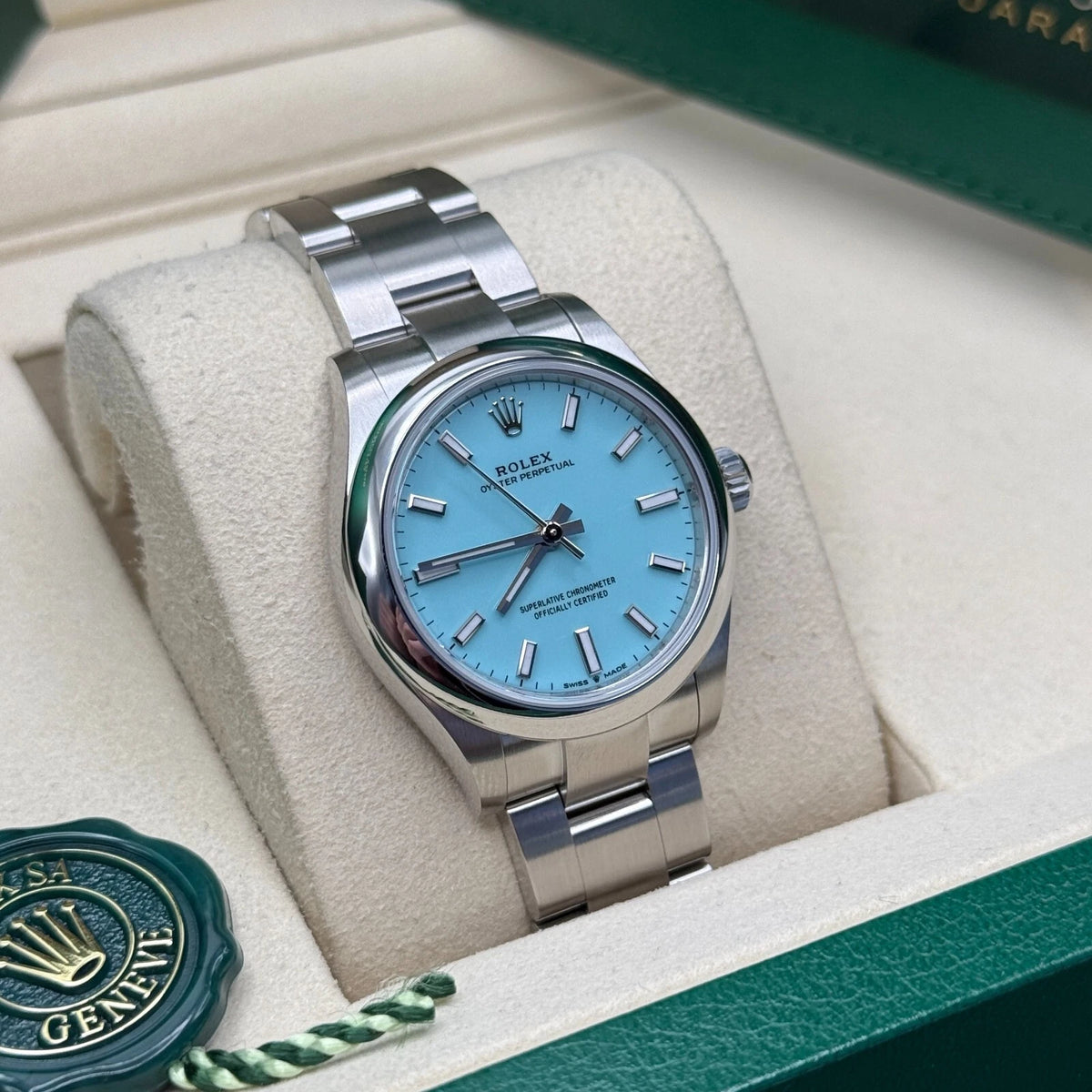 【1:1 Super Clone】 Oyster Perpetual 31mm 277200-0007 Turquoise Dial Oyster Bracelet Watch