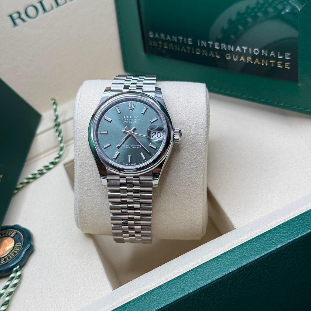 【1:1 Super Clone】 Datejust m278240-0011/0012 31mm Green Stick Domed Bezel Oyster Oystersteel