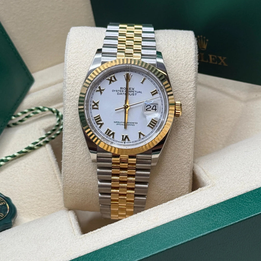 【1:1 Super Clone】  Datejust 36mm 126233 White Dial Oyster Bracelet Watch