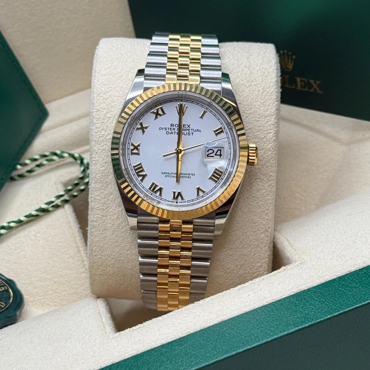 【1:1 Super Clone】  Datejust 36mm 126233 White Dial Oyster Bracelet Watch