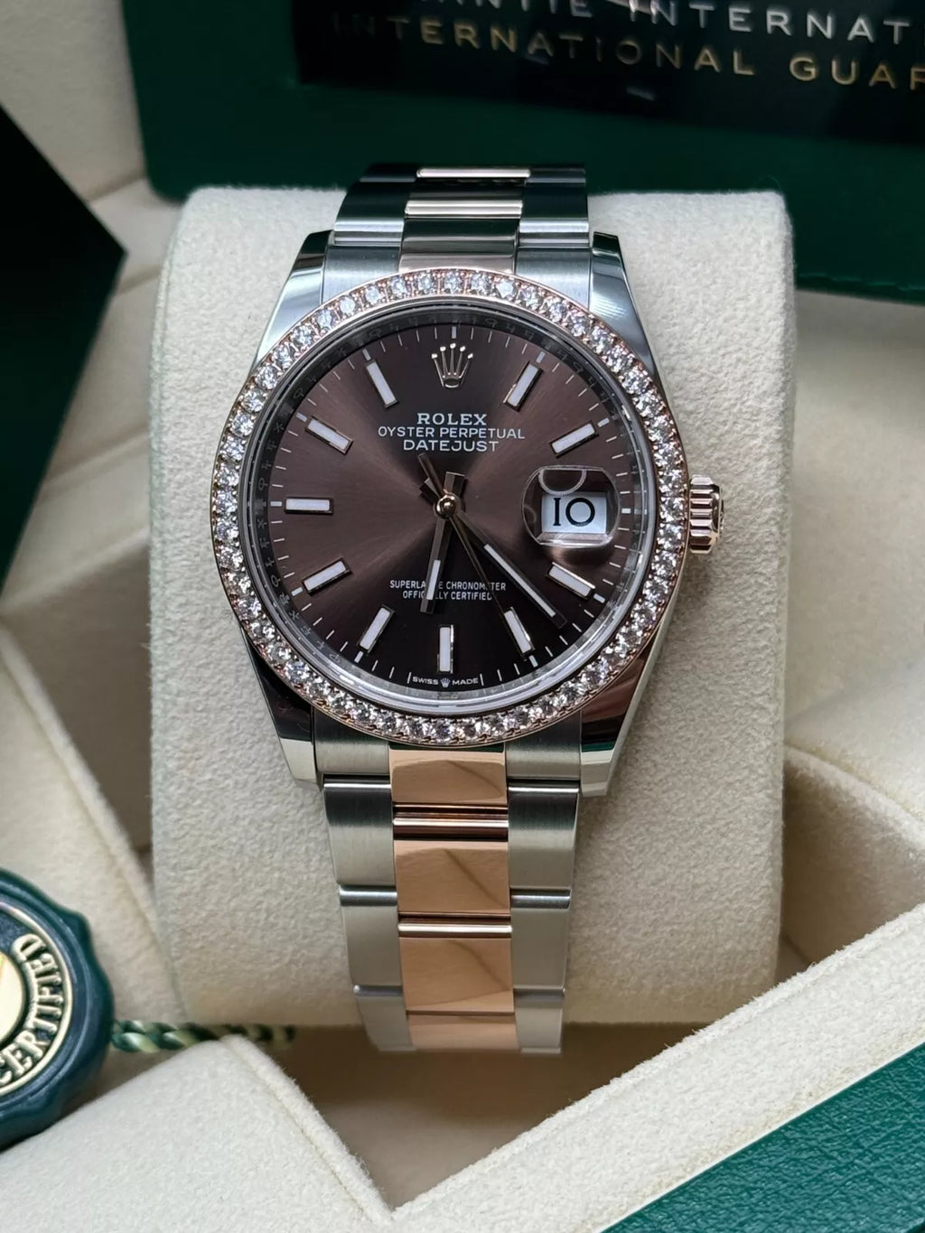 【1:1 Super Clone】  Datejust 36mm 126281 Chocolate Dial Oyster Bracelet