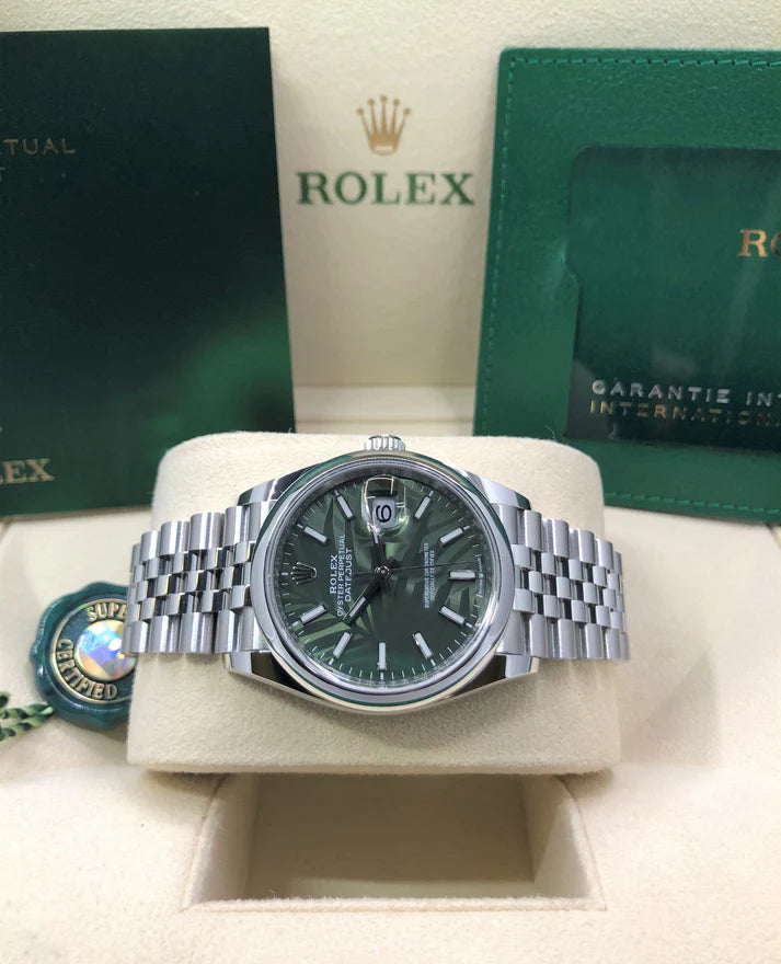 【1:1 Super Clone】  Datejust 36mm 126200 Green Dial Watch