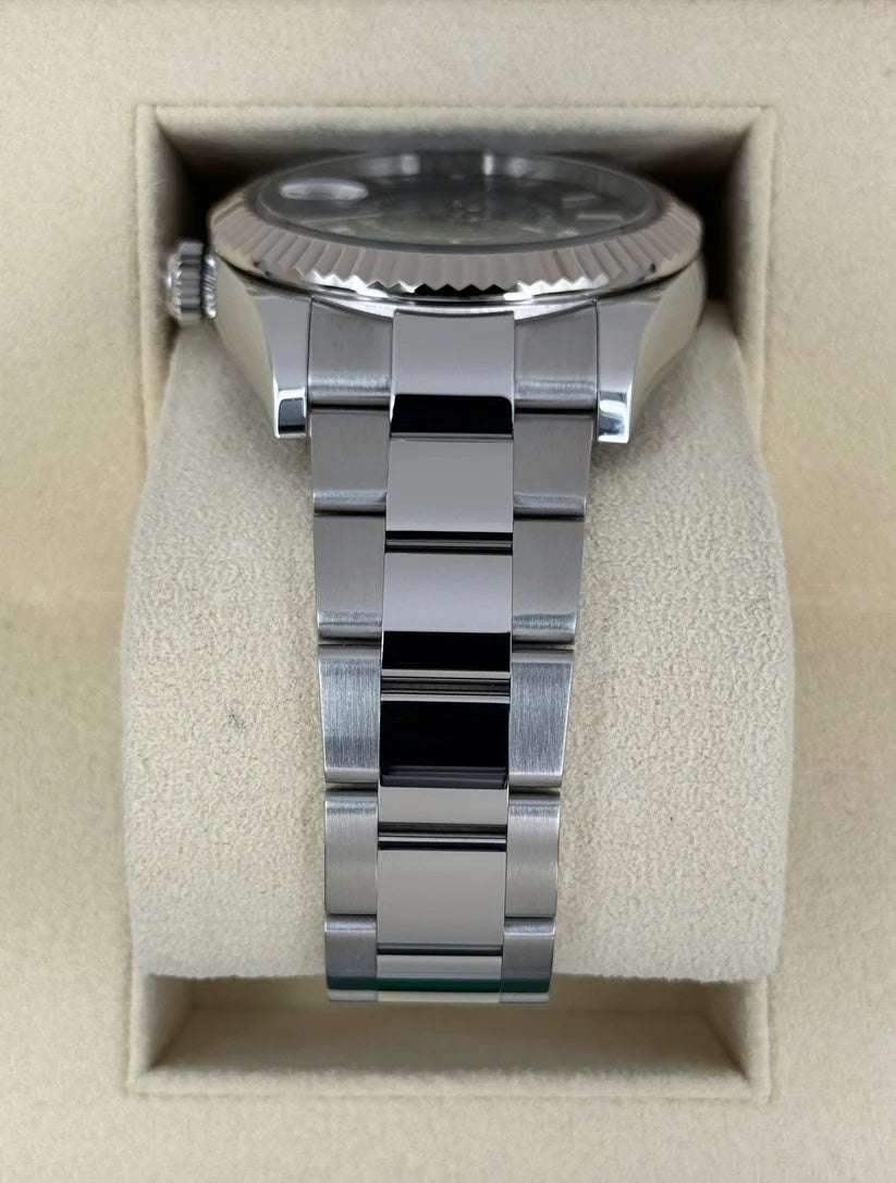 【1:1 Super Clone】  Sky-Dweller 42mm 336934-0001/0002 Stainless Steel Green Dial Oyster