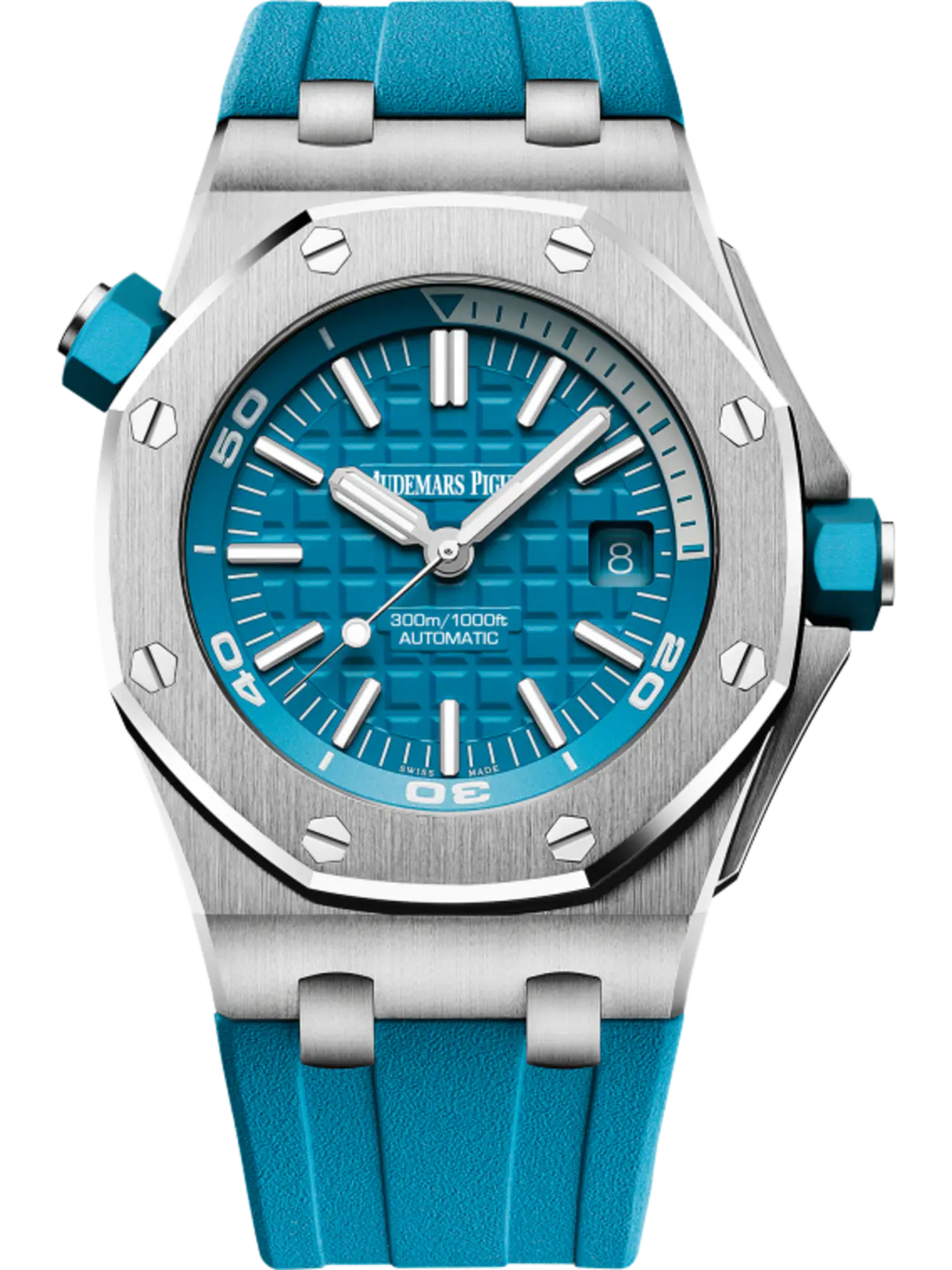 【1:1 Super Clone】A&P OFFSHORE DIVER Turquoise Blue Dial 42mm