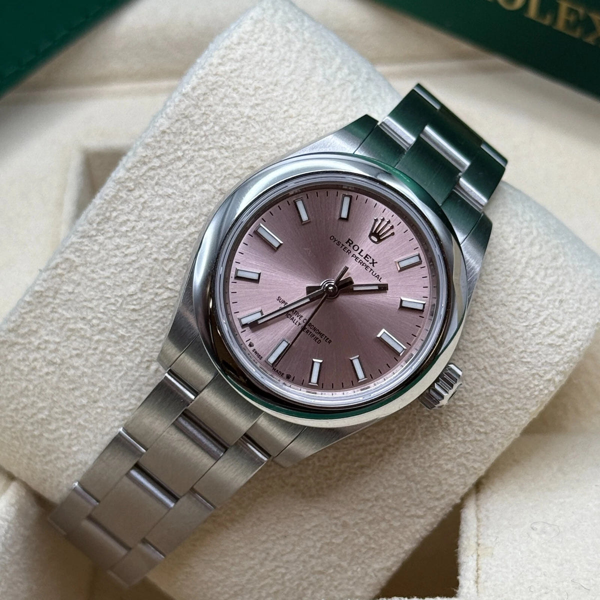 【1:1 Super Clone】 Oyster Perpetual 28mm 276200-0009 Pink Dial Oyster Stainless Steel Bracelet