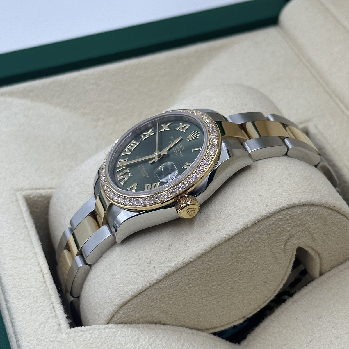 【1:1 Super Clone】 Datejust m278383RBR-0015/0016 31mm Olive Green Dial Oyster Bracelet