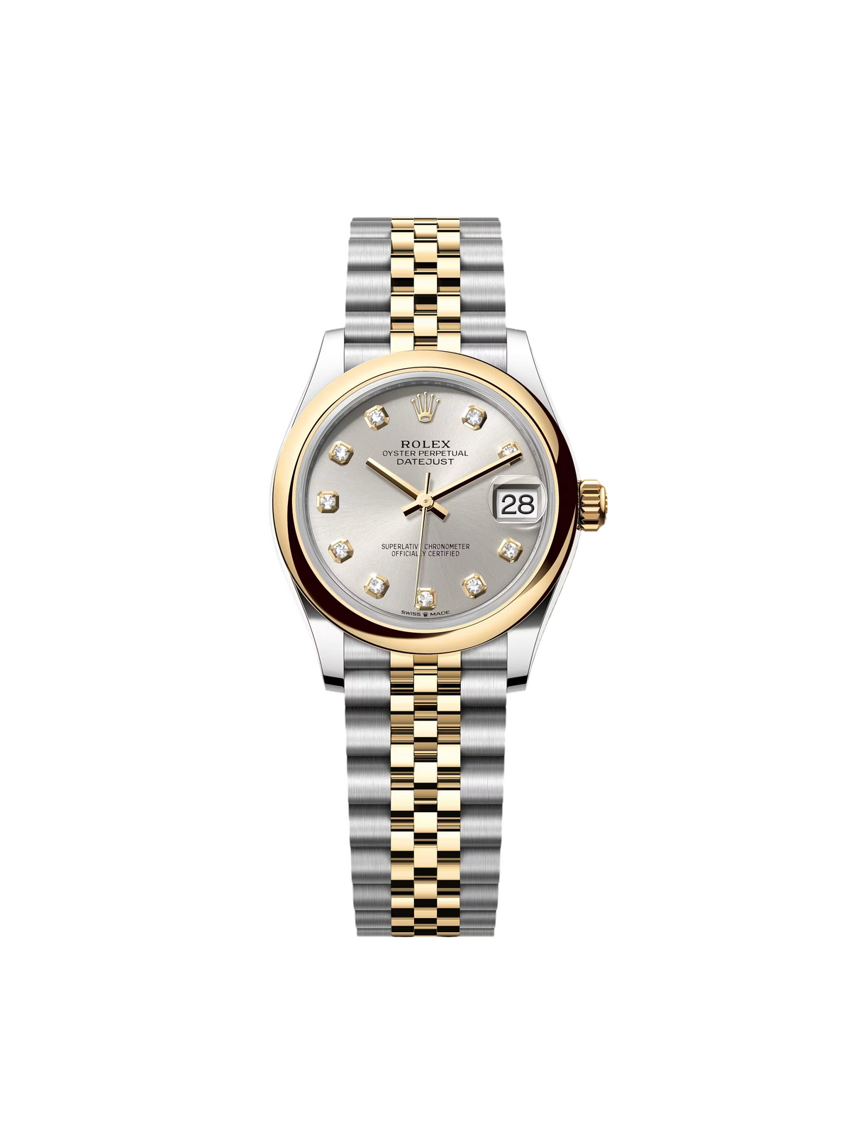 【1:1 Super Clone】 Datejust m278243-0019/0020 31mm Silver Dial Yellow Rolesor Oyster Watch
