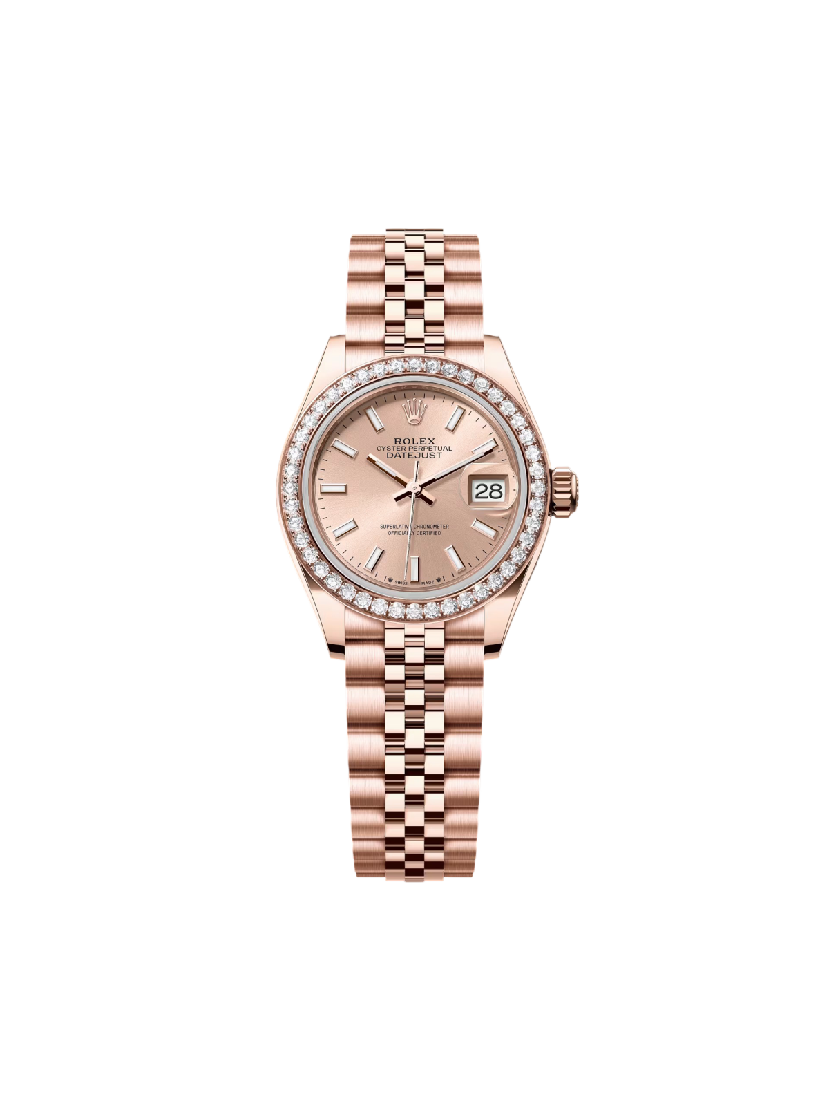 【1:1 Super Clone】  Lady-Datejust 28mm 279135RBR Rose Dial Jubilee Bracelet