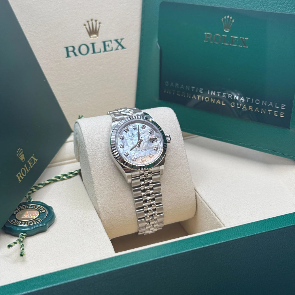【1:1 Super Clone】 Lady-Datejust 28mm 279174 Mother Of Pearl Diamond Dial Oyster Bracelet