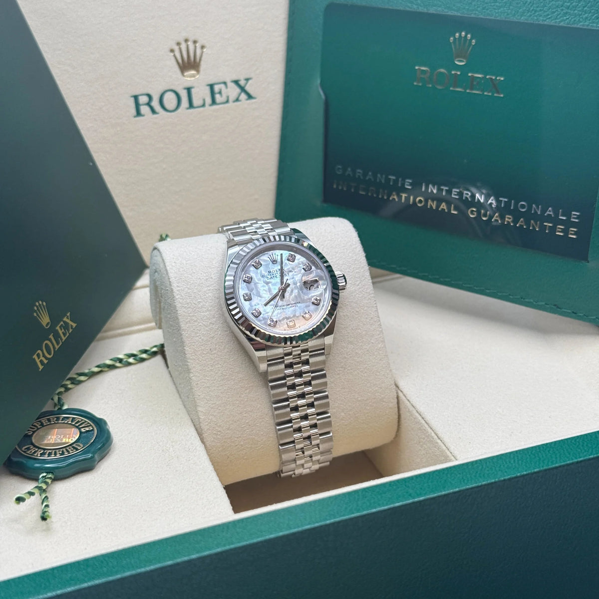 【1:1 Super Clone】 Lady-Datejust 28mm 279174 Mother Of Pearl Diamond Dial Oyster Bracelet