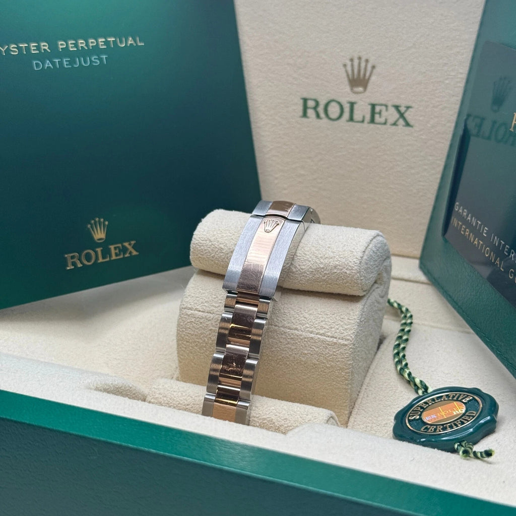 【1:1 Super Clone】 Lady-Datejust 28mm 279171 Pink Roman Oyster Stainless Steel and Rose Gold