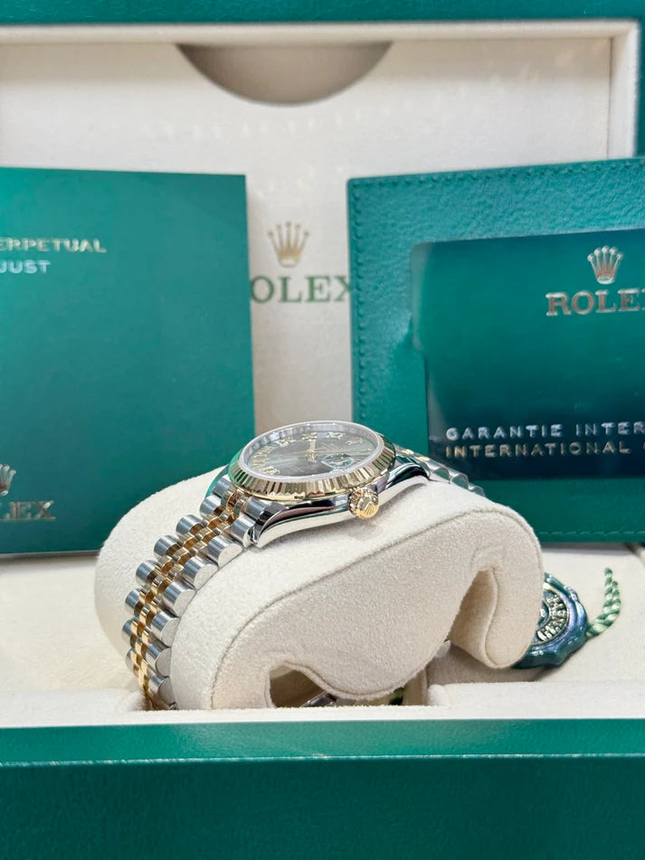 【1:1 Super Clone】 Datejust m278273-0015/0016 31mm Olive Green Dial Stainless Steel and Yellow Gold Oyster Watch