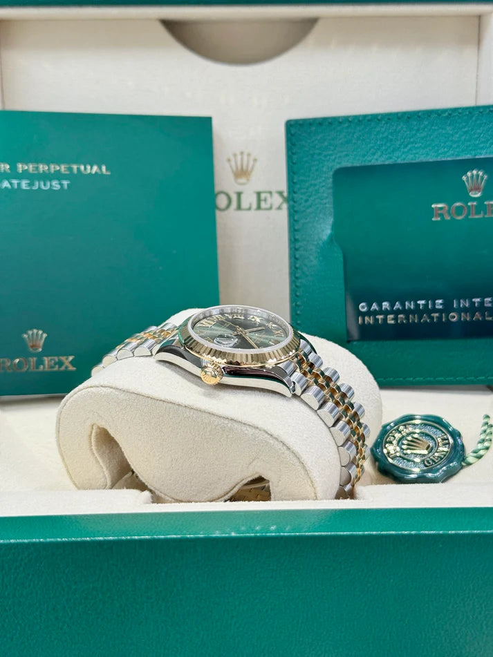 【1:1 Super Clone】 Datejust m278273-0015/0016 31mm Olive Green Dial Stainless Steel and Yellow Gold Oyster Watch