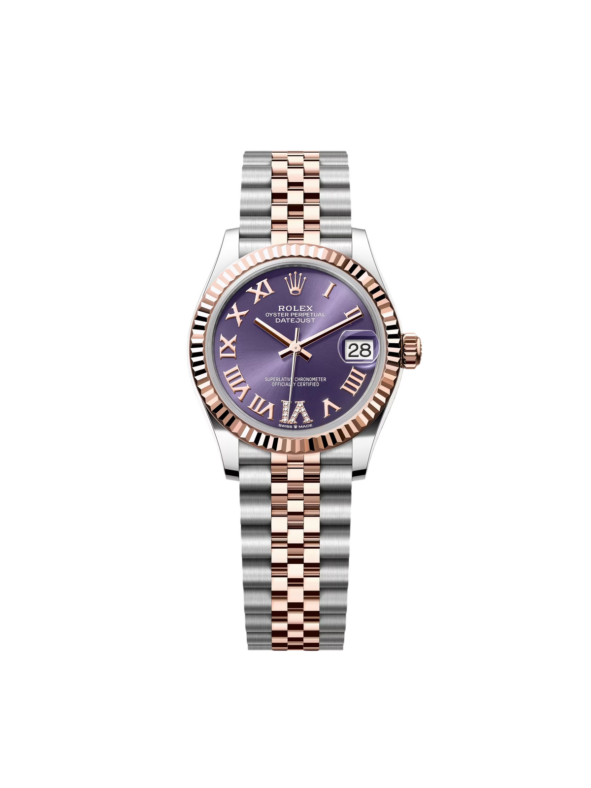 【1:1 Super Clone】 Datejust m278271-0019/0020 Aubergine 31mm Dial Oyster Bracelet Watch