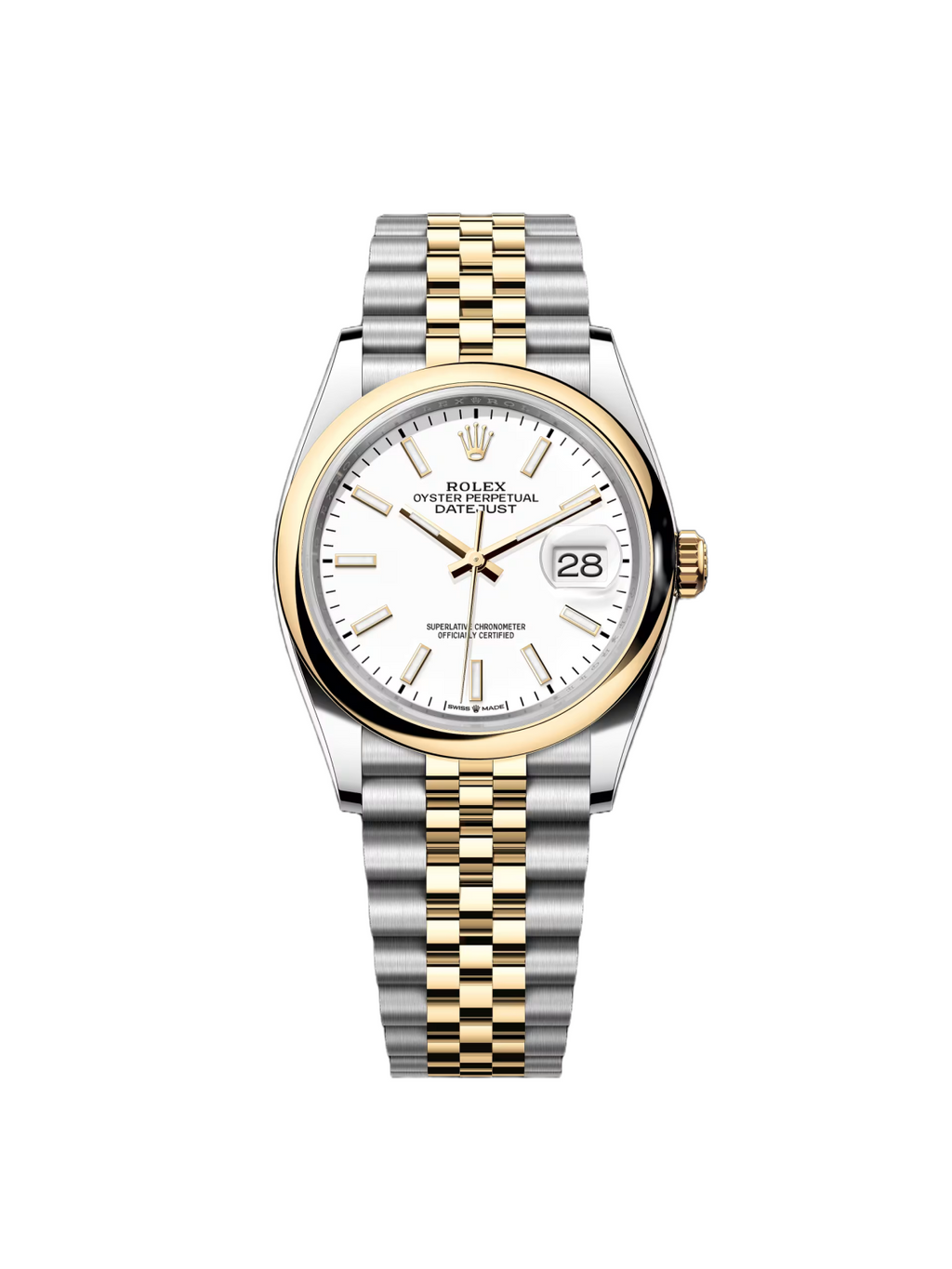 【1:1 Super Clone】  Datejust 36mm 126203 White Dial Domed Bezel Jubilee Bracelet