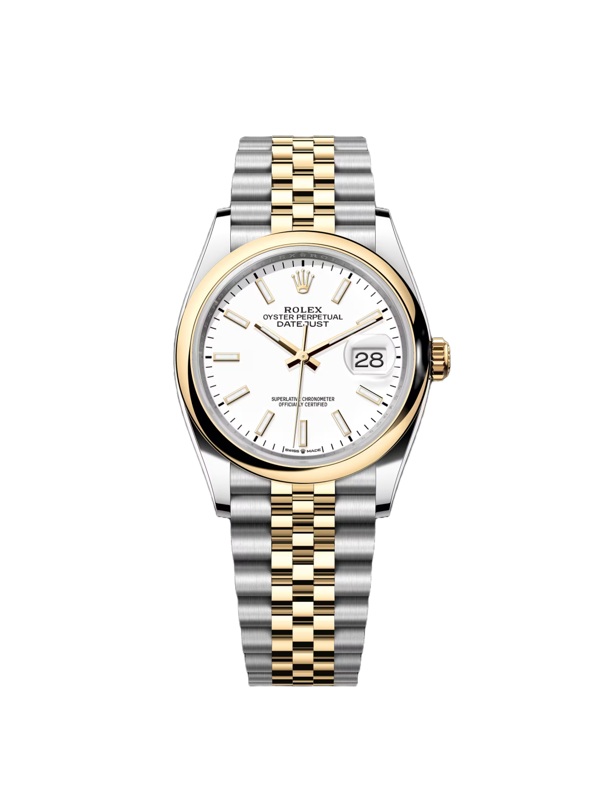 【1:1 Super Clone】  Datejust 36mm 126203 White Dial Domed Bezel Jubilee Bracelet