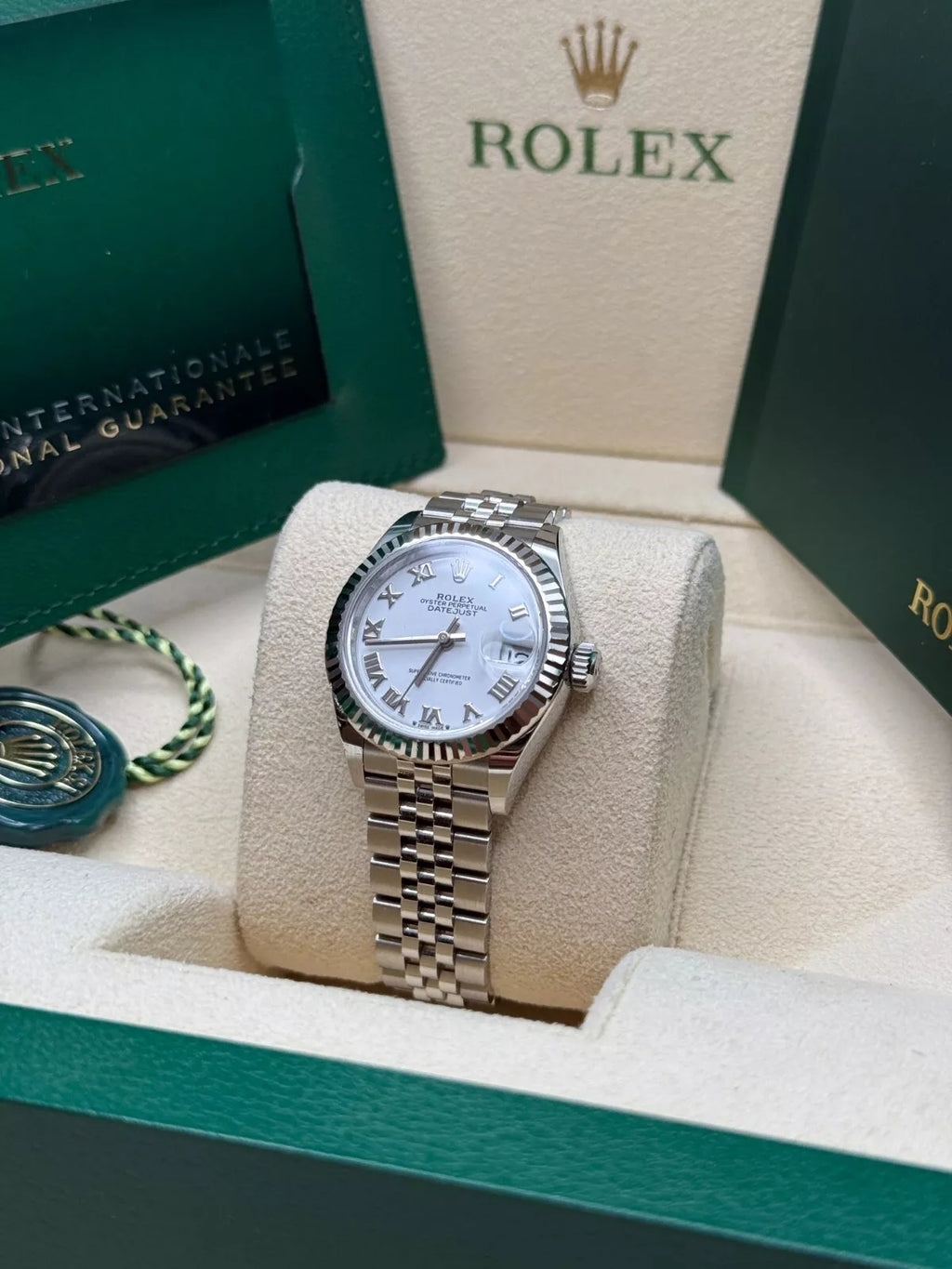【1:1 Super Clone】 Lady-Datejust 28mm 279174 White Roman Dial Oyster Bracelet