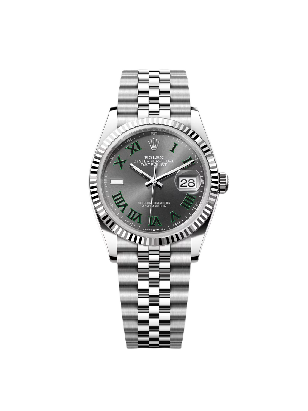 【1:1 Super Clone】  Datejust 36mm 126234 Datejust Slate Roman Dial Jubilee Watch