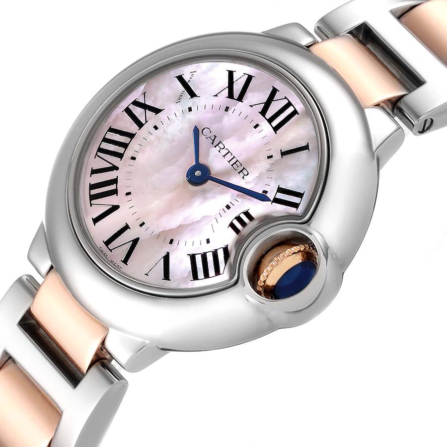 【1:1 Super Clone】BALLON BLEU Pink Mother of Pearl Dial 28mm
