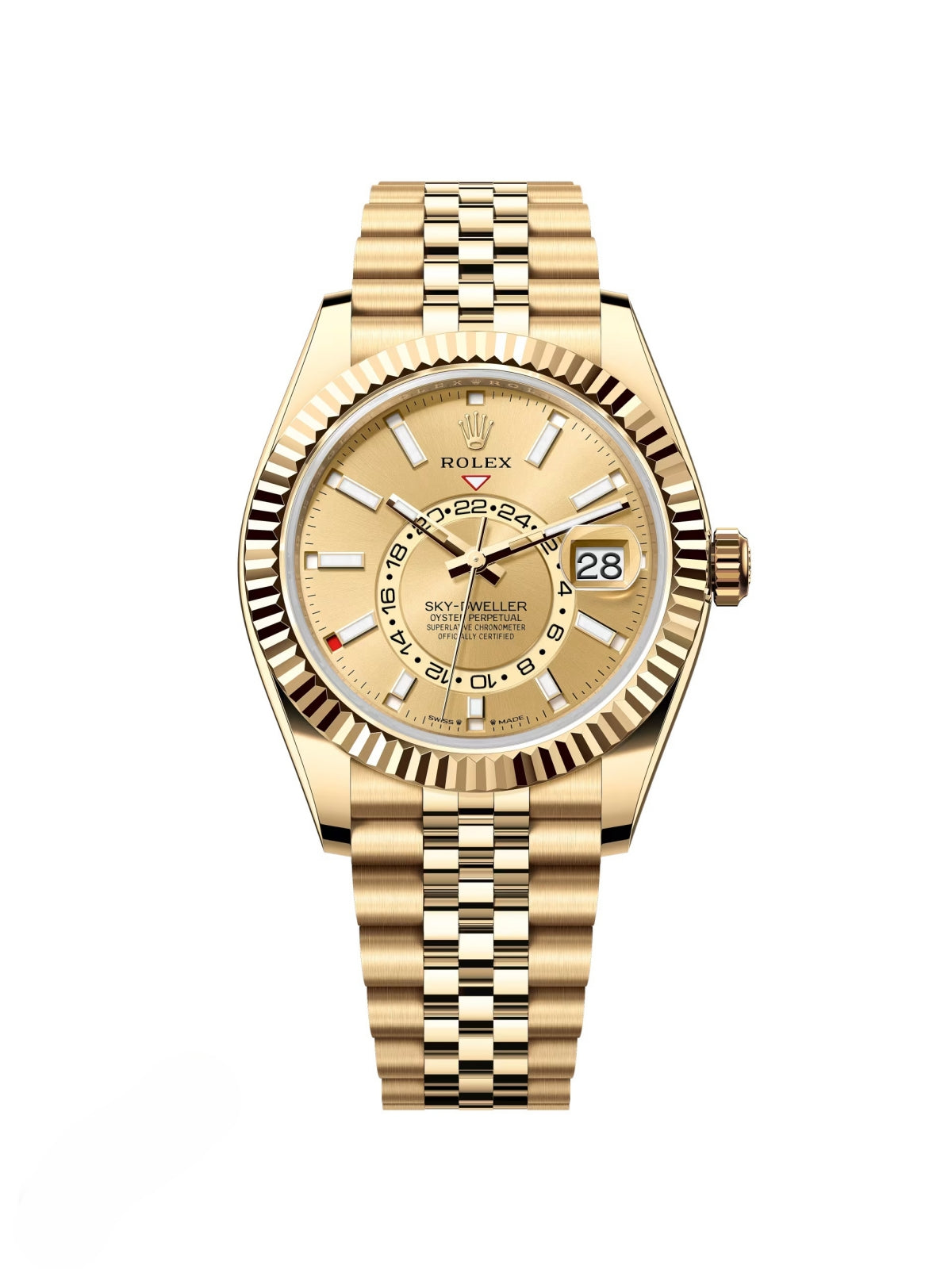 【1:1 Super Clone】  Sky-Dweller 42mm 336938-0001/0004 Yellow Gold Champagne Dial Jubilee