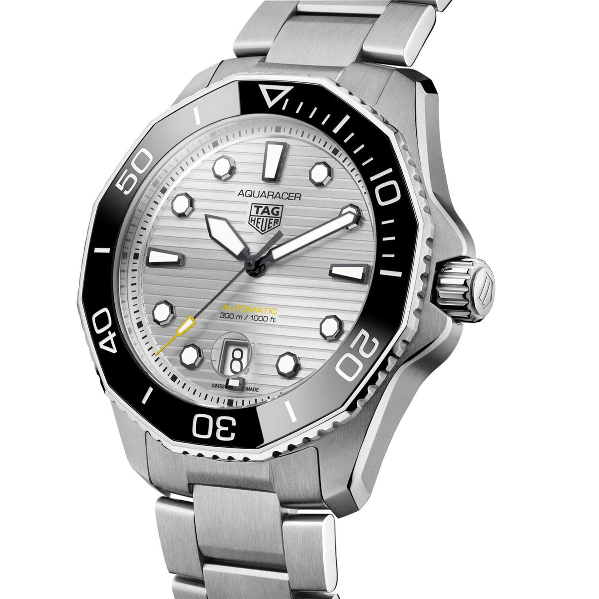 【1:1 Super Clone】TAG Heuer Aquaracer Calibre 5 Automatic Mens Silver Steel Watch