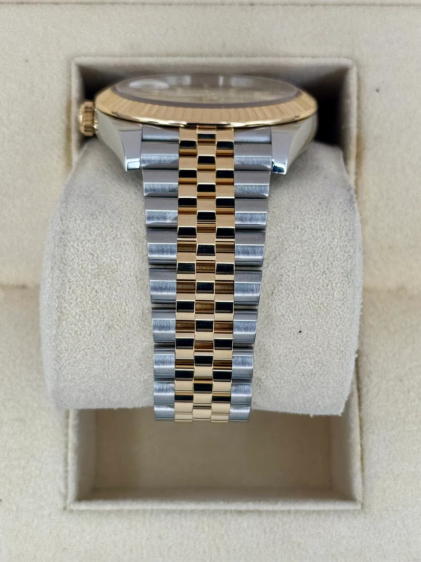 【1:1 Super Clone】  Datejust 41mm Swiss Replica Watch | Two Tone Jubilee Bracele Champagne Fluted Dial Ref 126333