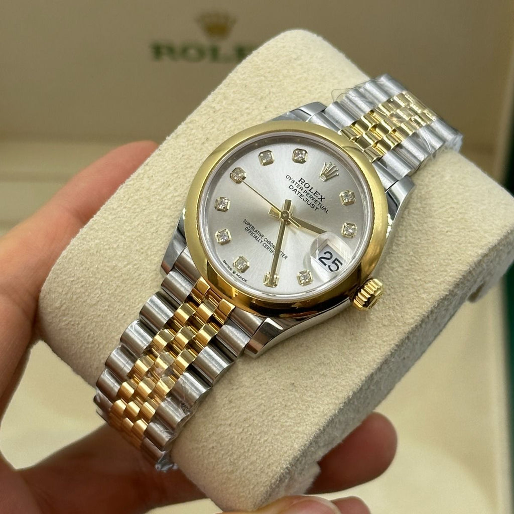 【1:1 Super Clone】 Datejust m278243-0019/0020 31mm Silver Dial Yellow Rolesor Oyster Watch
