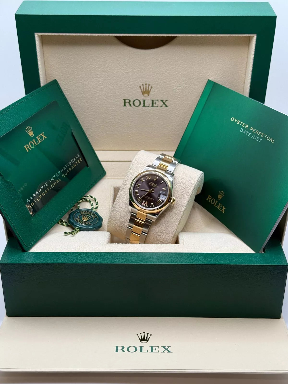 【1:1 Super Clone】 Datejust m278243-0013/0014  31mm Dark Grey Dial Yellow Rolesor Oyster Watch