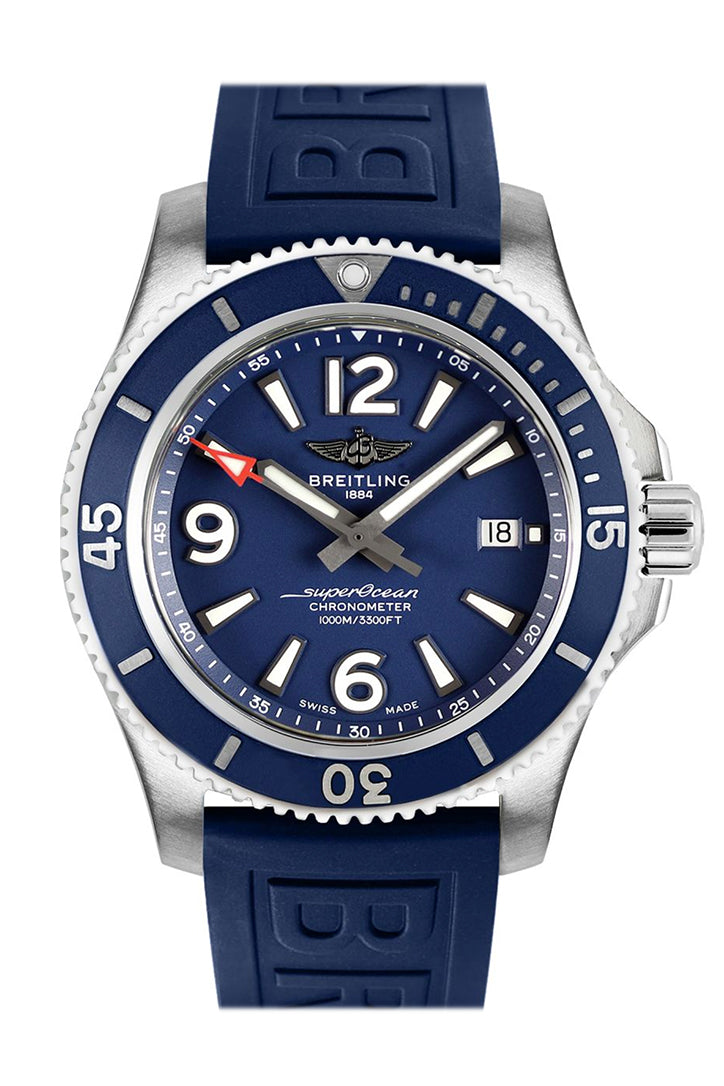 【1:1 Super Clone】Breitling Superocean 44 Blue Rubber A17367D81 C1S1