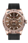 🔥Hot Sale🔥【1:1 Super Clone】ROLEX Sky-Dweller 42 Chocolate Dial 18K Rose Gold Men's Watch 326235