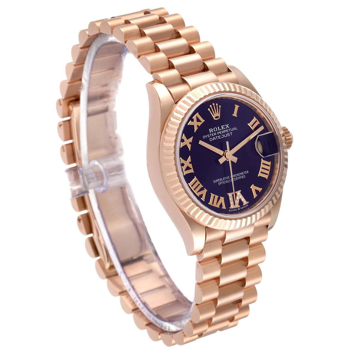 【1:1 Super Clone】 Datejust m278275-0029 Aubergine Dial 31mm