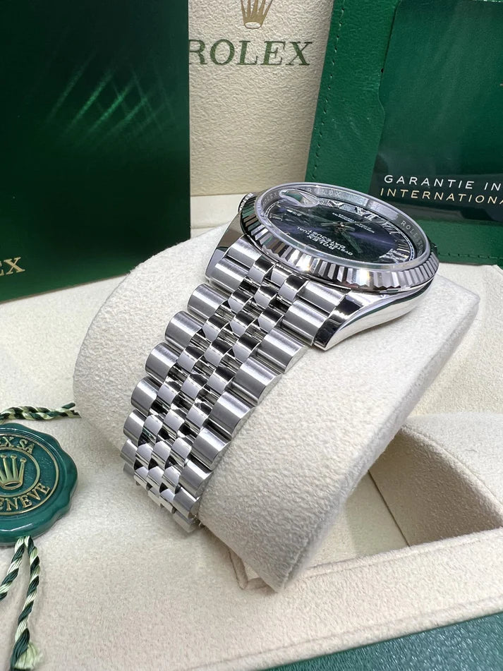 【1:1 Super Clone】  Datejust 36mm 126234 Datejust Aubergine Purple Diamond Roman Oyster Stainless Steel