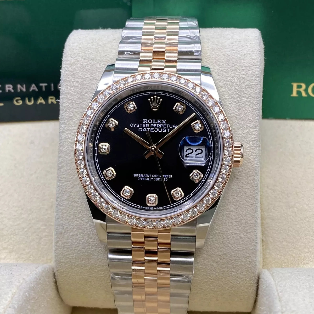【1:1 Super Clone】  Datejust 36mm 126281 Black Dial Jubilee Bracelet