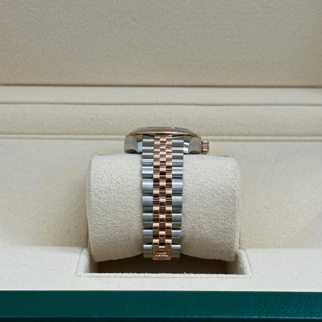 【1:1 Super Clone】 Lady-Datejust 28mm  279161 Chocolate Roman Dial, Two Tone Stainless Steel & 18K Rose Gold Oyster Bracelet Women's Watch