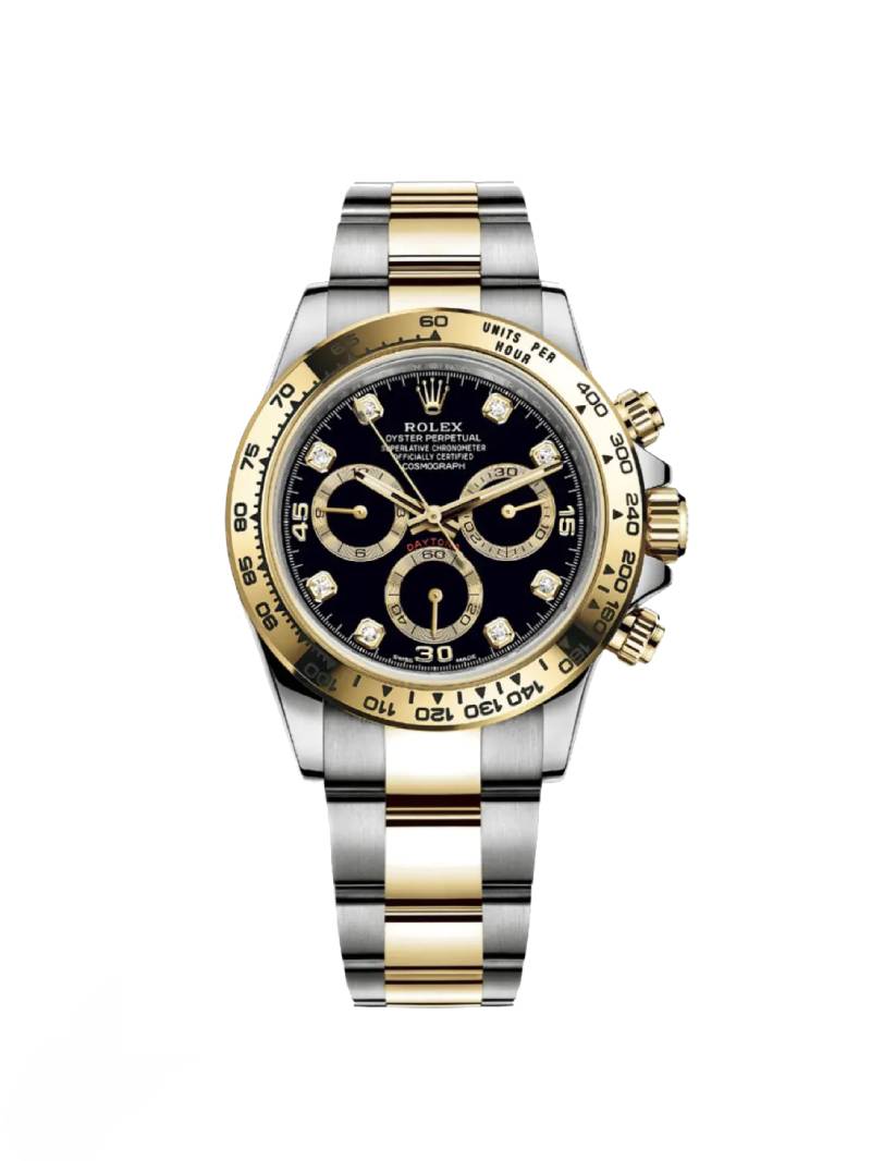 🔥Hot Sale🔥【1:1 Super Clone】Rolex Daytona 116503 Yellow Gold Stainless Steel Black Diamond Dial