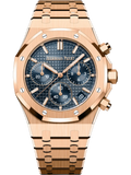 【1:1 Super Clone】A&P ROYAL OAK Pink Gold “Bleu nuit nuage 50” Dial CHRONOGRAPH 41mm